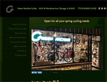 Tablet Screenshot of greenmachinecycles.com